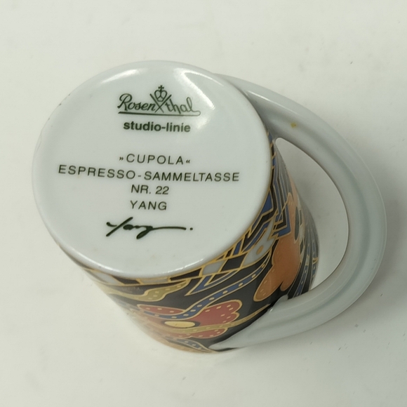 Vintage Rosenthal // Studio Linie Espresso Cupola Cup and Saucer // YANG // Nr 2 - Picture 10 of 12